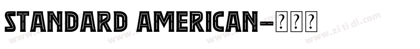 standard American字体转换